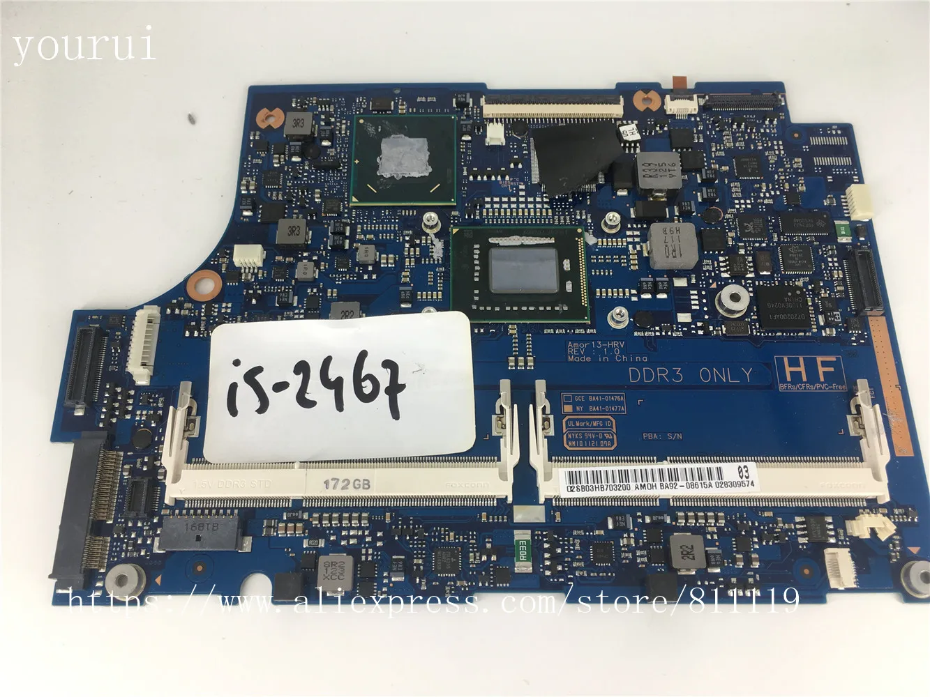 Для Samsung NP900X3A Laptopmothrtboard BA92 0 8615A BA90 08615B DDT3 DDR3|Органайзеры для кабеля| |