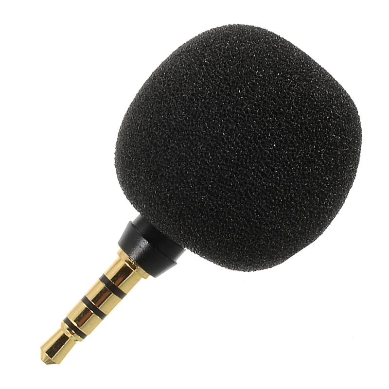 1 шт. 3 5 мм мини черный стерео микрофон Портативный смартфон Микрофон для