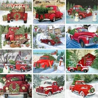 gatyztory christmas landscape painting by numbers kits diy gift for kids adults child birthday painting kits home decors