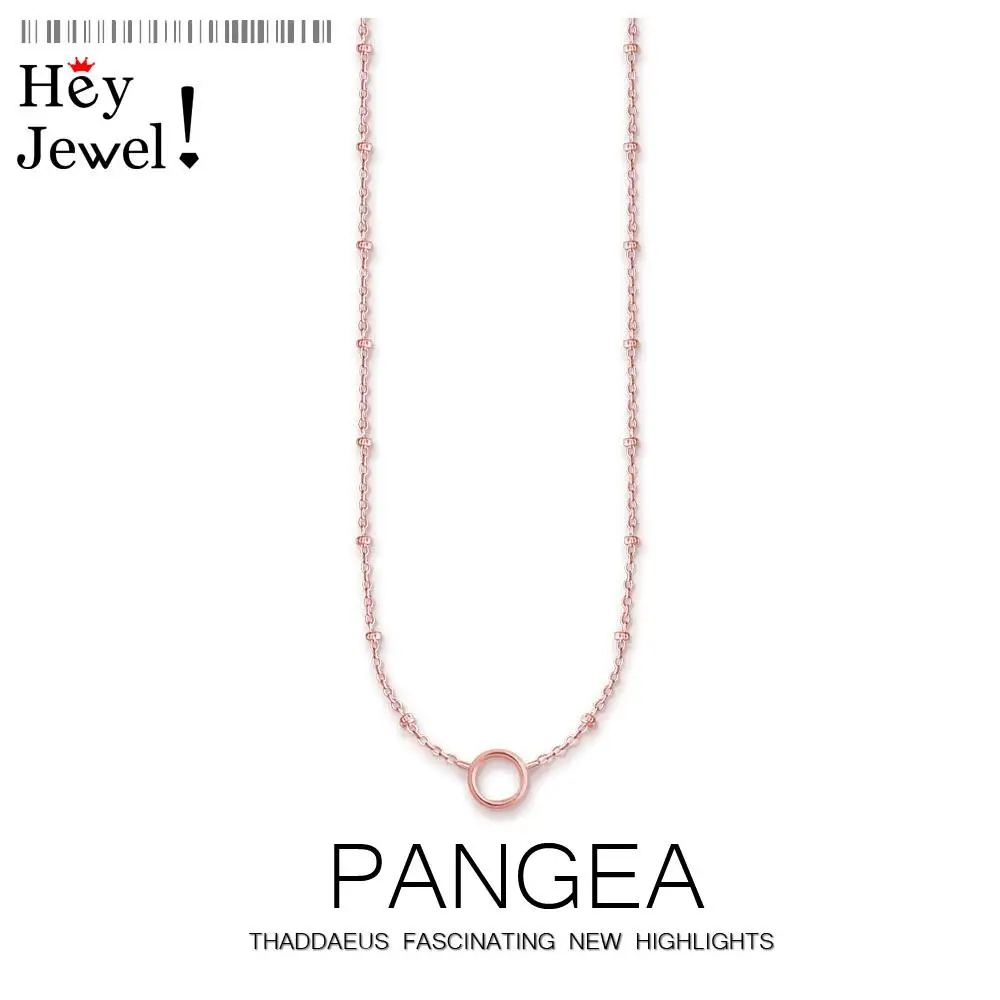 Ожерелье с подвеской ожерелье цвета розового золота круглым носителем Весенняя