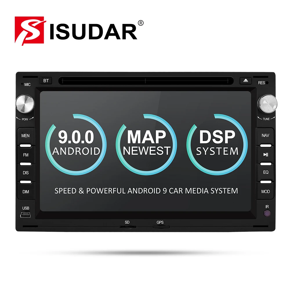 Isudar 2 Din Android 9 автомобильный радиоприемник для VW/Volkswagen/GOLF/POLO/TRANSPORTER/Passat b5 автомобильный мультимедийный DVD видео плеер gps DVR FM