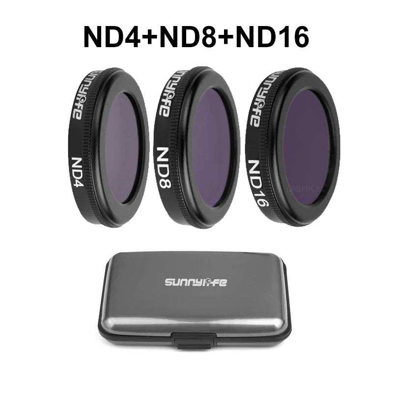 Фильтр для дрона UV CPL ND8/ND16/ND32 ND64-PL поляризационные фильтры нейтральной плотности Набор для DJI Mavic 2 Zoom Drone аксессуары - Цвет: ND 4ND8 ND16 Kit