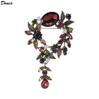 donia jewelry fashion hot sweater brooch european and american fashion shawl buckle pin ladies coat color accessories