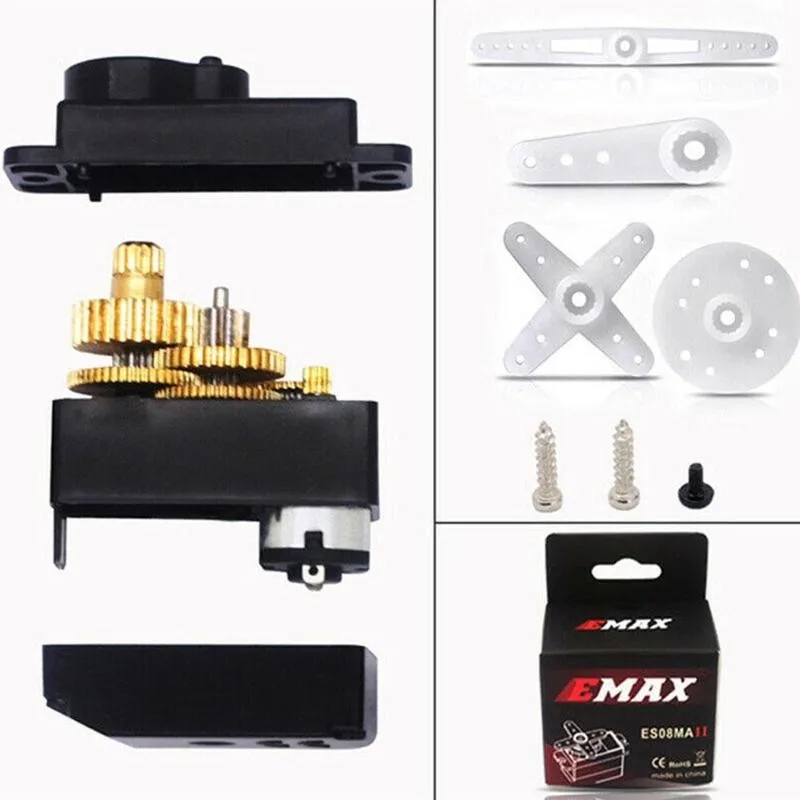 

ES08MD II Digital 9.2g Metal Gear Steering Gear Model High-speed RC Airplane Metal Fixed Wing Mini Toy Accessories Gear Y1R0