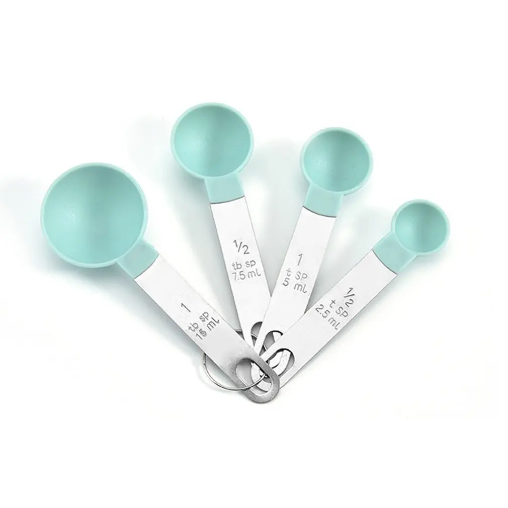 

4Pcs Multi Purpose Spoons/Cup measuring cup Measuring spoon Tools PP Baking Accessories Stainless Steel/Plastic Handle