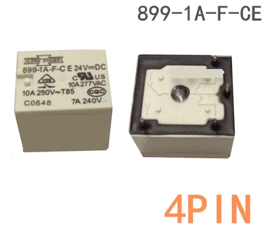 20 шт./лот 100% оригинальный и новый реле 899-1A-F-V 24VDC 899-1A-F-CE 899 1A F V CE 899-1A-F-V-24VDC 24V 4PIN |