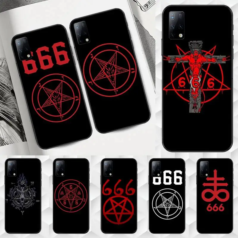 

Pentagram 666 Demonic Satanic Phone Case for redmi 6A 7A 8A 9A 10X 4G note 8 8T 9S 10 K30 K20 pro max Cover
