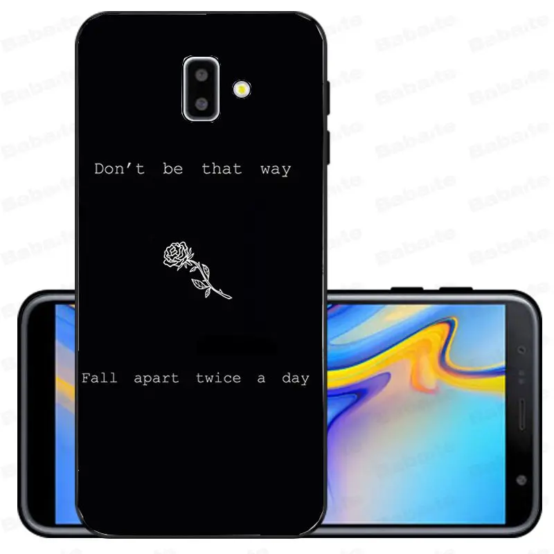 Song Lyrics Billie Eilish Эстетическая Оболочка Чехол для телефона samsung Galaxy j6 plus A6 A8 A9 A10 A30 A50 мобильные телефоны