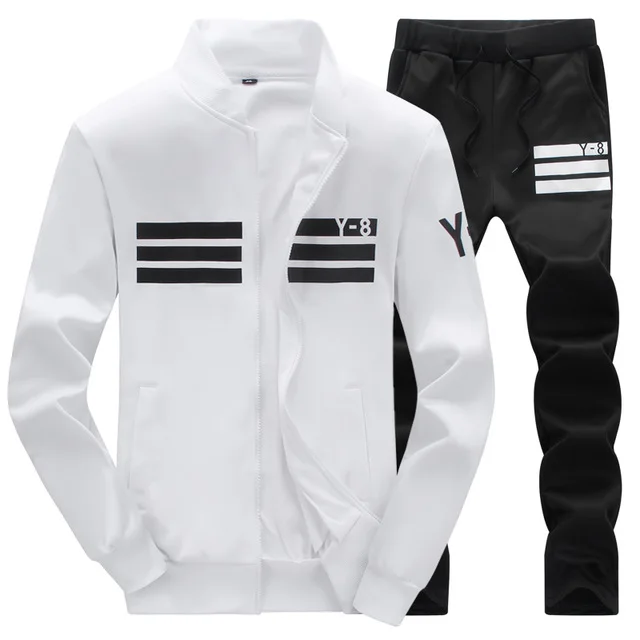 Q8 White Мужской спортивный костюм, брендовая одежда для мужчин, тонкая флисовая мужская Спортивная толстовка с капюшоном, Мужская толстовка, Moletons Masculino, Азиатский размер - Цвет: Q8 White