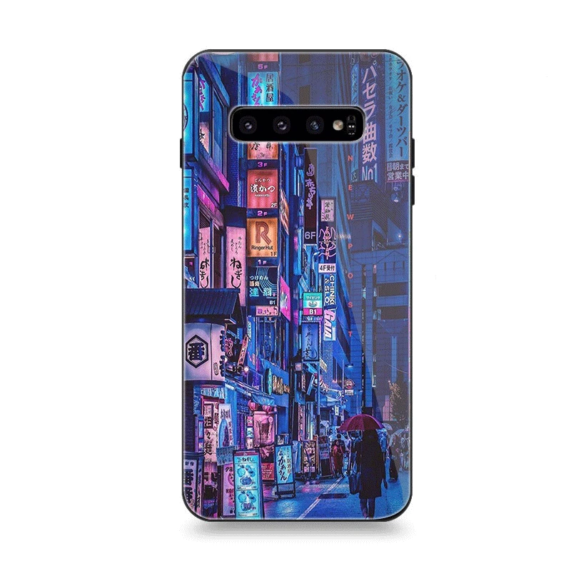 Стеклянный Чехол для мобильного телефона Samsung A10 A20 A30 A40 A50 A60 A70 S7 Edge S8 Plus Note 8 9 S10
