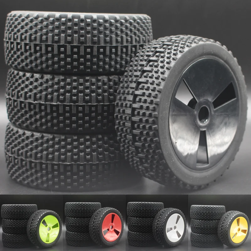 4 шт. белый черный зеленый желтый красный RC 1:8 внедорожные автомобильные Багги