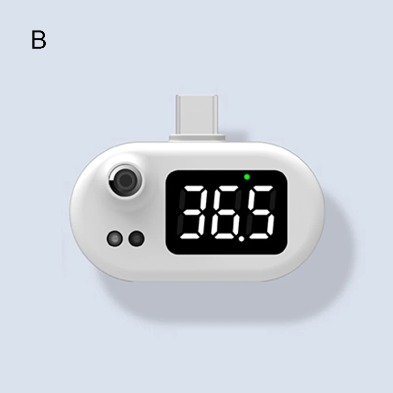 

Mobile Phone Thermometer Non-Contact with LED Digital Display Portable Rapid Measurement for Android Type-C K888