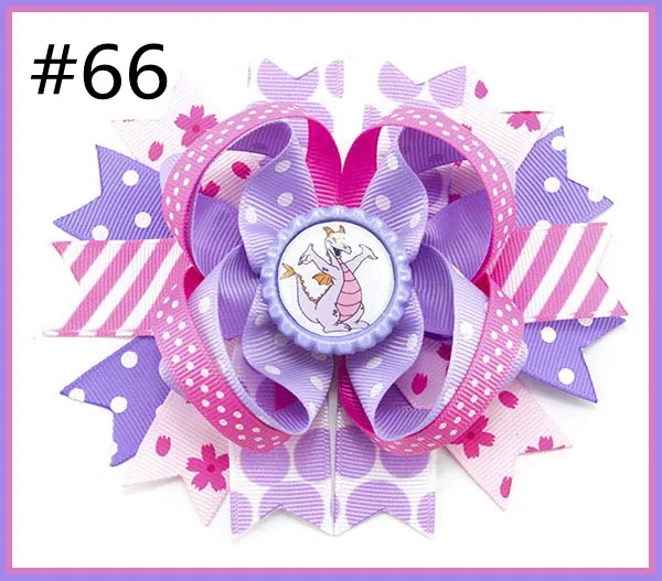 free shipping B group 50pcs 5.5'' inspired hair bows popular cartoon bow with lined clips boutique girl bows-B | Детская одежда