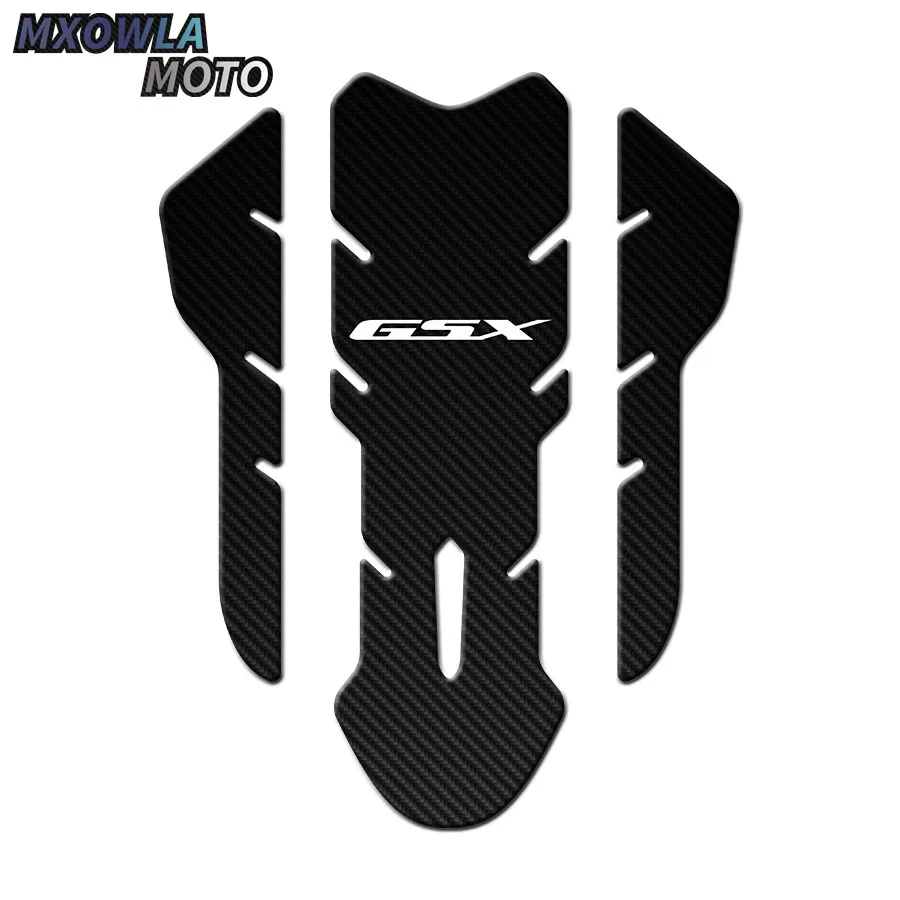 Мотоцикл GSX R бак Кепки Pad передний конец верхний зажим углеродного Стикеры
