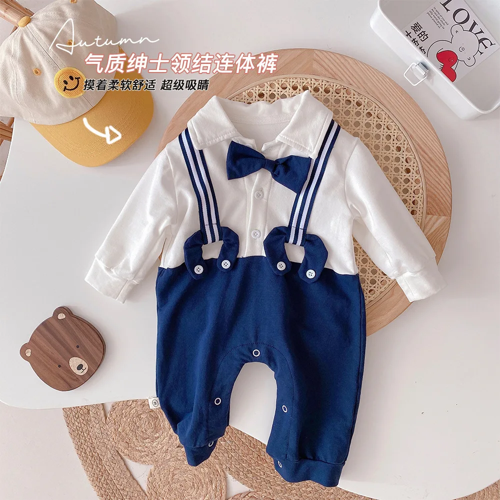 

Детская одежда, Осенний Цельный Детский комбинезон для мальчиков, красивый слитный комбинезон из двух частей