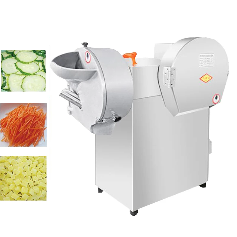 

High Quality Electric Slicer Cucumber Carrot Cabbage Shredder Dinger Cutter Double Head Vegetable Cutter Machine Dicing Machine