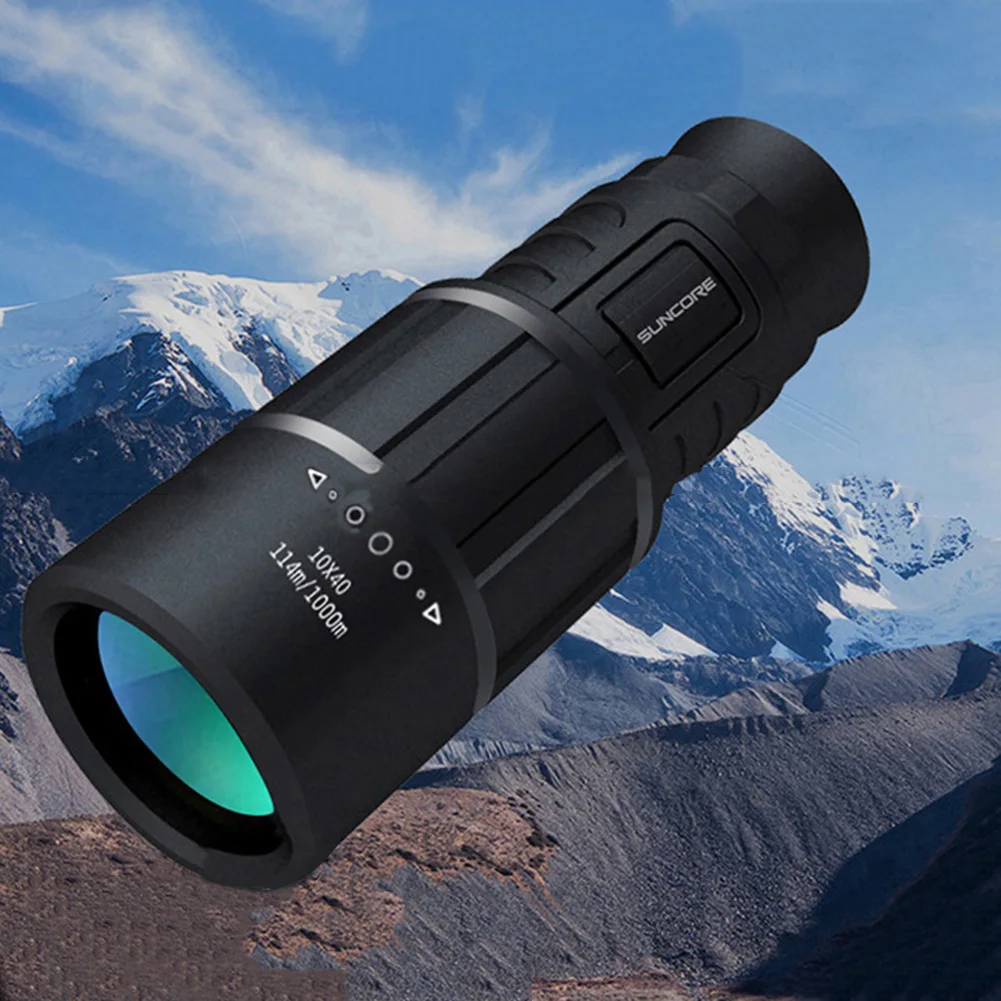 

10x40 Powerful Monocular HD Telescope for Bird Watching Outdoor Hiking Sightseeing BAK4 FMC Lens Camping High Transmittance