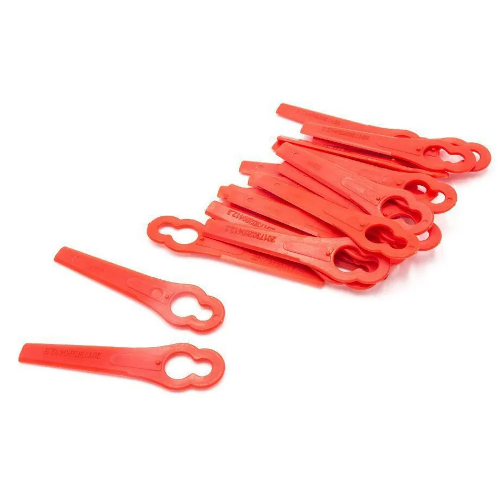 

20x Replacement Blades (red) For Einhell Cordless Grass Cutter Trimmer GE-CT 18 For Garden Strimmer Trimmer Lawnmower Blades