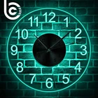 Светящиеся Настенные часы с арабскими цифрами, в стиле ретро, круглые, акриловые, украшение для дома, ночники, настенные светильники, ночники