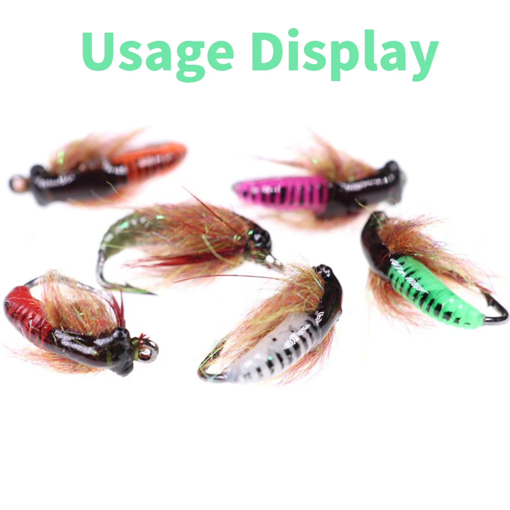 Wifreo 20 шт. Scud Caddis Fly Pupa Nymph Worm Body Wrap 3 мм ширина растягивающийся материал для вязания