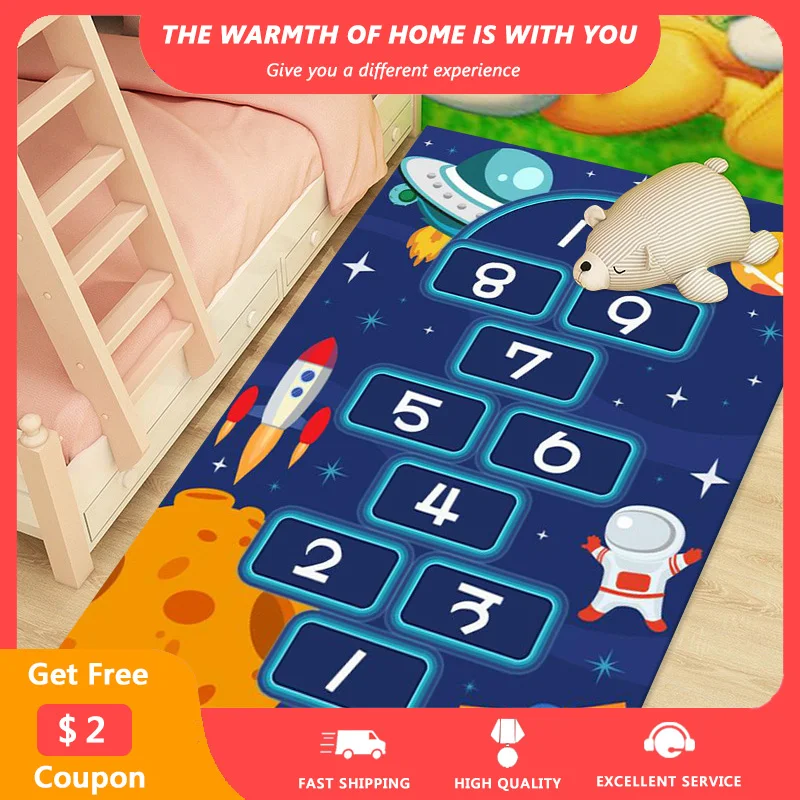 

Cartoon Cute 3d Print Carpets Non-slip Absorption Kids Playing Carpet Bedroom Area Rug Decorations for the Room Drop Shipping