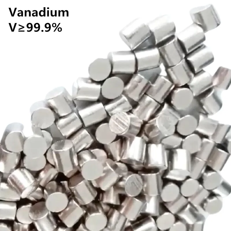 

10 Grams of Vanadium Cylindrical Particles, Size 6x6mm, V Purity 99.9%