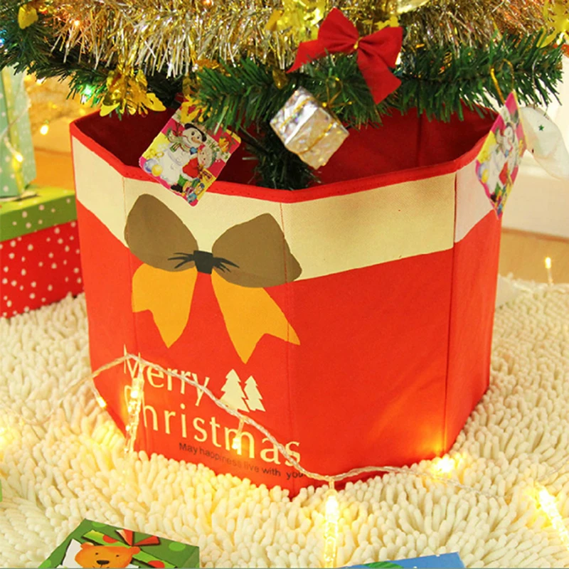 

Non-woven Xmas Christmas Tree Skirt Christmas Tree Foot Box Christmas Tree Decorations 2021 Christmas Ornaments for Tree Navidad