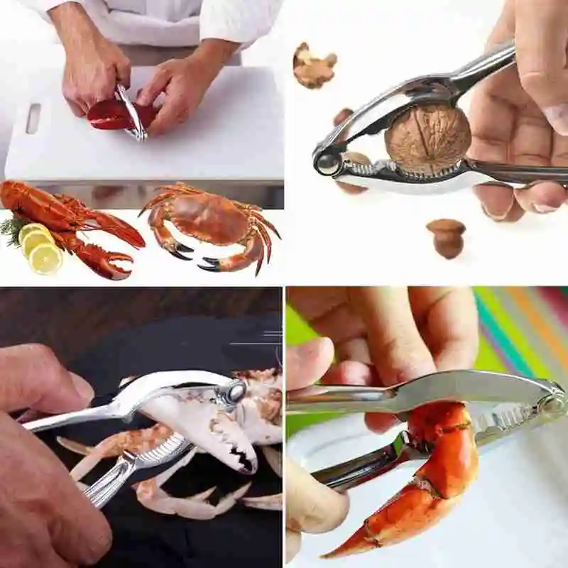 

Zinc Alloy Nutcracker Sheller Crack almond Walnut Pecan Hazelnut Filbert Nut Kitchen Nut Sheller Clip Tool Clamp Plier Cracker