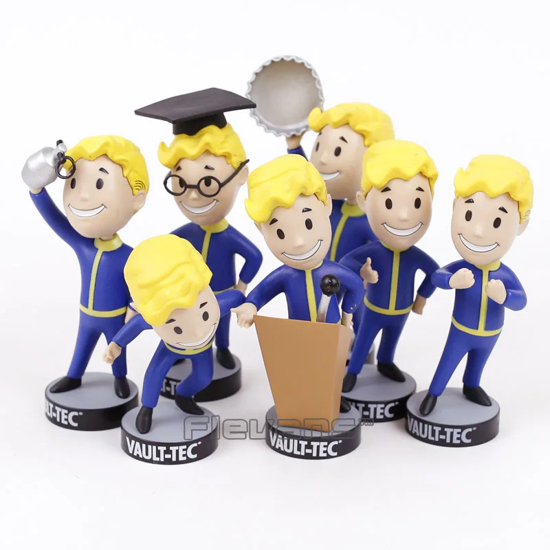 Fallout Vault Boy Кукла с бобальной головой ПВХ экшн фигурка Коллекционная модель