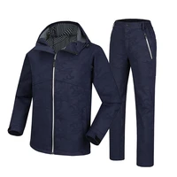 cinbatu winter hiking softshell jackets pants men outdoor fishing clothes camping skiing rain windbreaker waterproof 067068