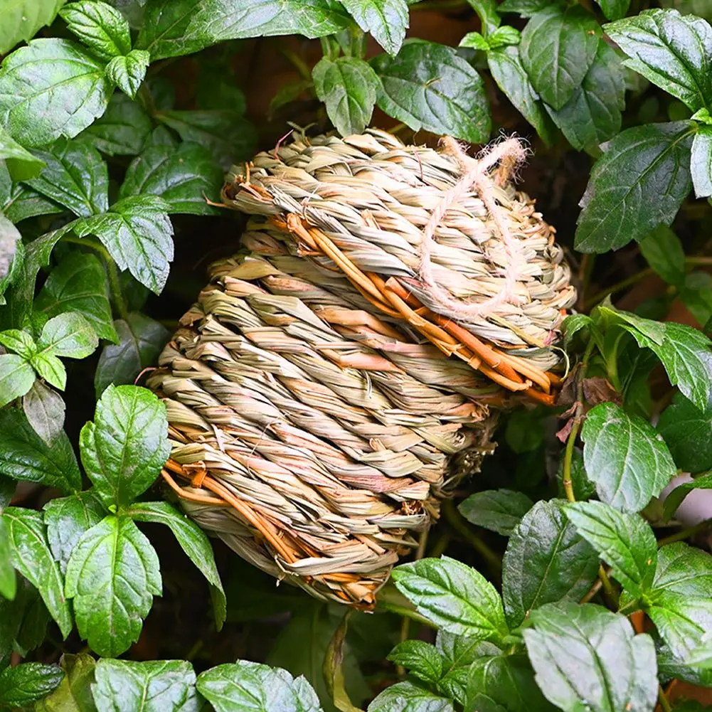 

Nature Birds Nest Hanging Bird House Vintage Decoration Prop Bird Nest Bird Cage Outdoor Decorative Pet Cage Shelter Hideaway