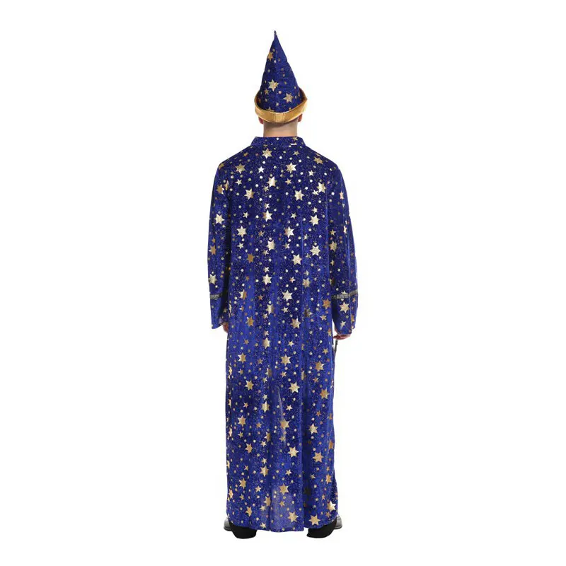 Umorden Purim, карнавальные, вечерние, на Хэллоуин, маг, костюмы для взрослых, для мужчин, волшебное платье, Маскарадные костюмы, наряд для косплея, синяя звезда