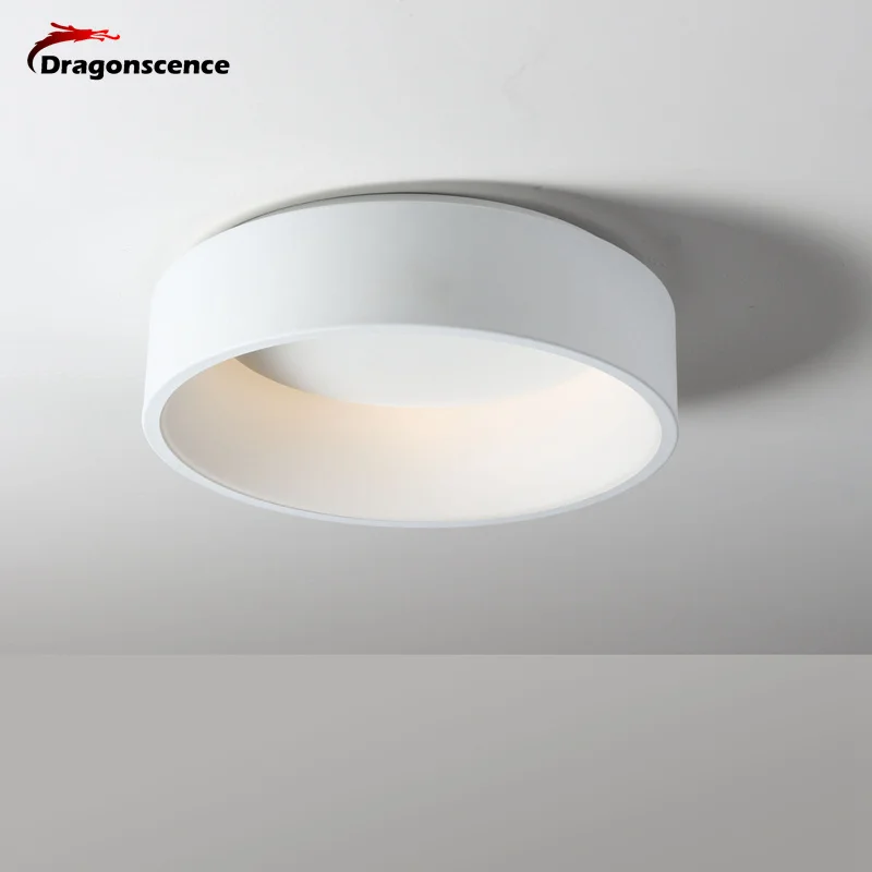 

Dragonscence Round circle Aluminum Modern Led ceiling light lamp for living room bedroom dining table office meeting room