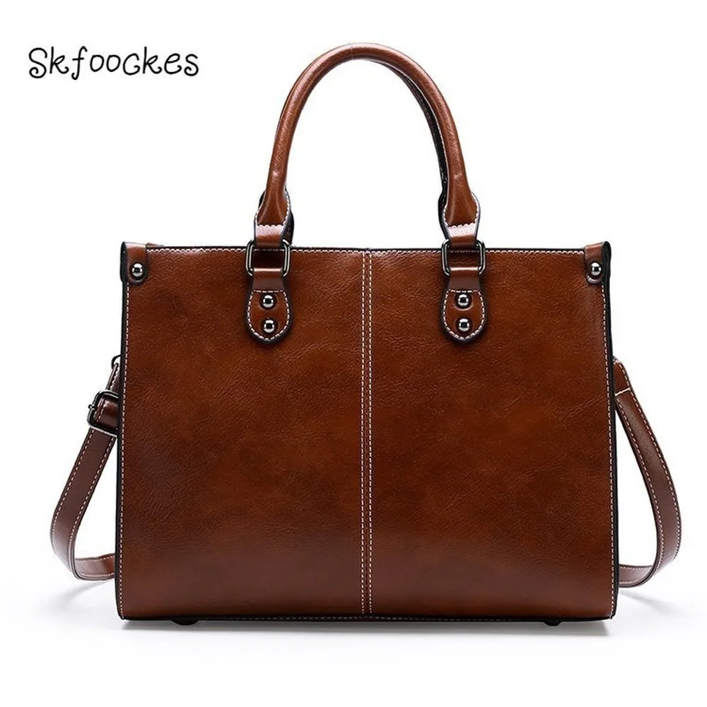

Skfoockes Women's Bag 2020 New Handbag Rivet Doctor Bag Shoulder Bag Messenger Bag Large Capacity Fashion Bag Forwomen
