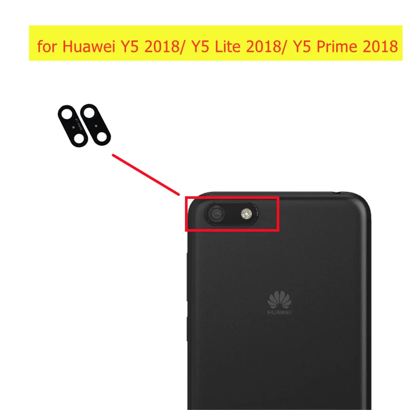 Стеклянные линзы для задней камеры Huawei Y5 2018/ Prime Lite 2018 объектив основной с клеем