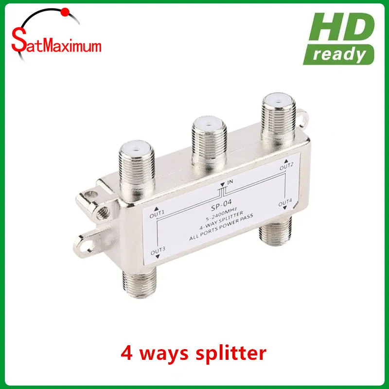 4 сторонний коаксиальный антенный спутниковый сплиттер цифровой ТВ кабель 5 2400