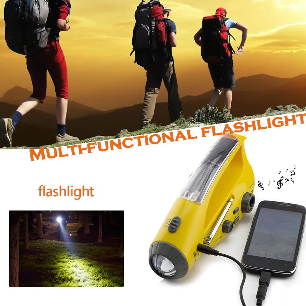 Портативное радио портативное зарядное устройство на солнечной батарее с