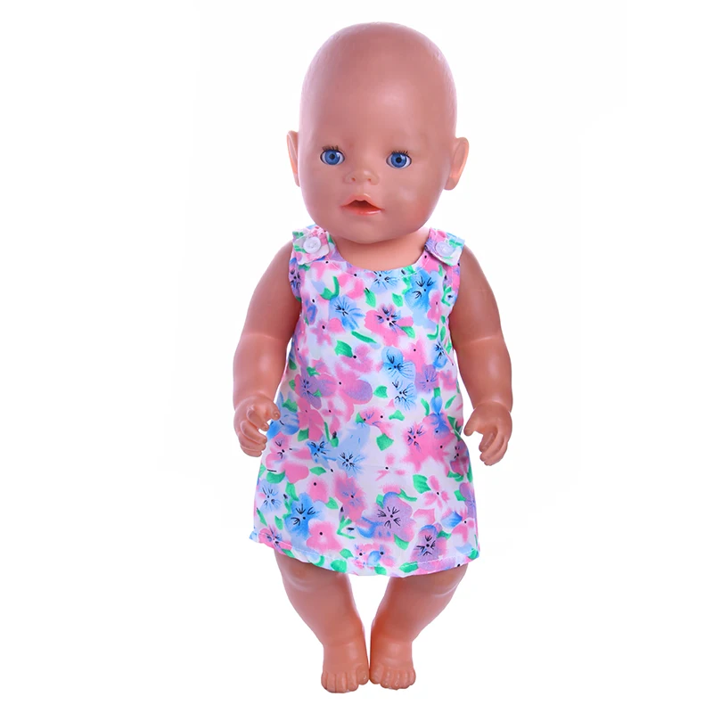 Кукольная одежда с надписью без бретелек платье подходит для 18-дюймовых