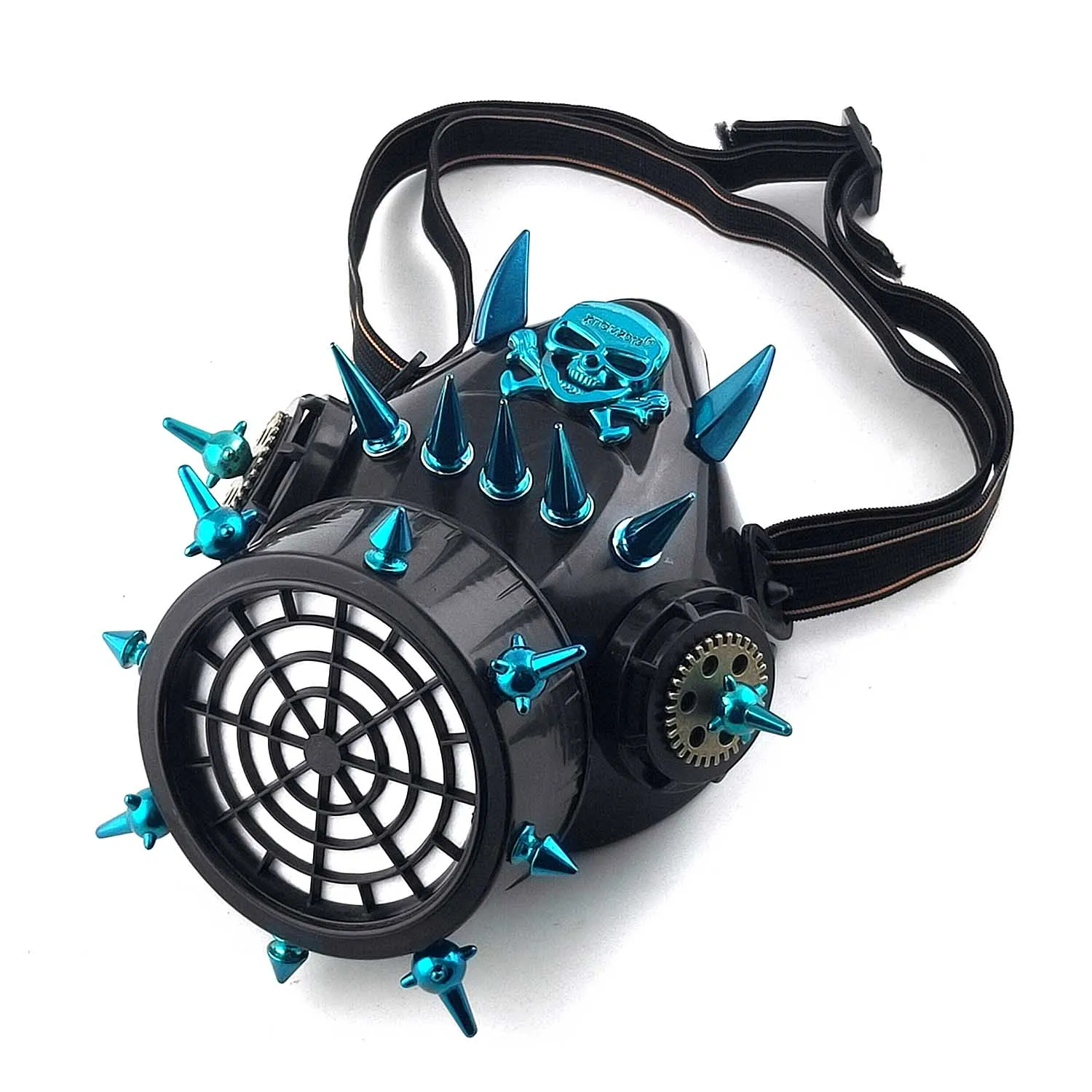 Steampunk Rivet Gas Mask with Goggles Death Helmet for Halloween Costume | Masks &amp Eyewear