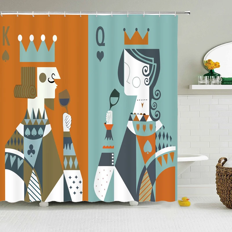 

Childs cartoon shower curtain waterproof bath curtain Cat dog animal with 12 hook for bathroom home decoration polyester fabric