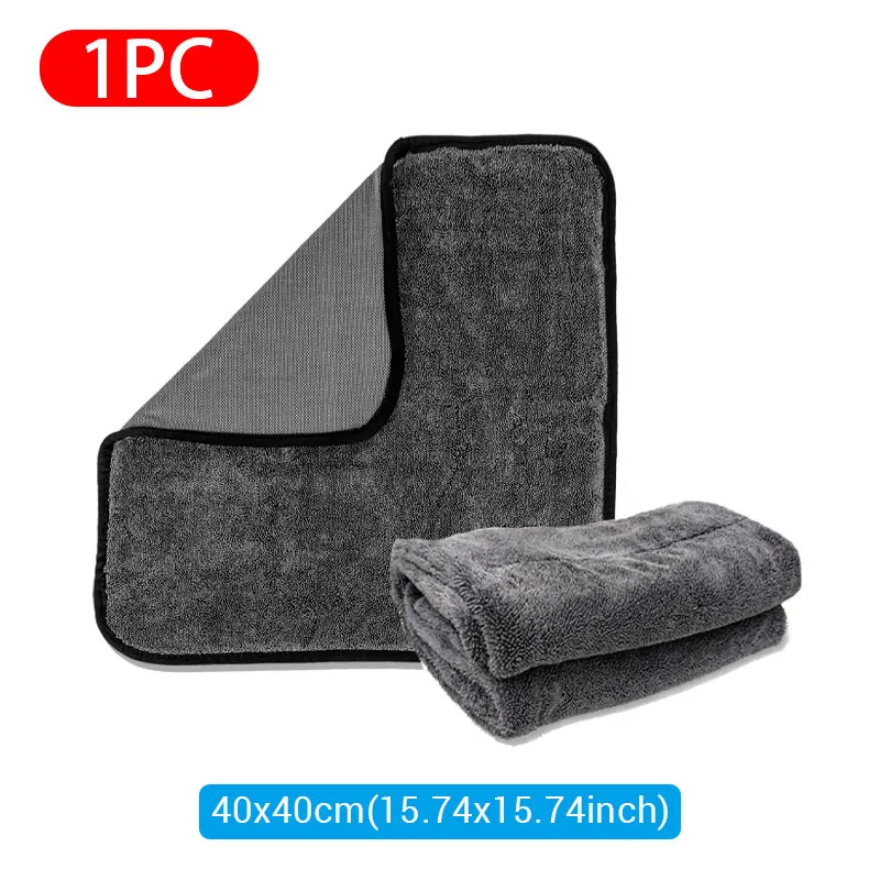 

Двустороннее Супервпитывающее Полотенце Из Микрофибры 1200GSM/600GSM Для Мойки Автомобиля, Устойчивое К Царапинам