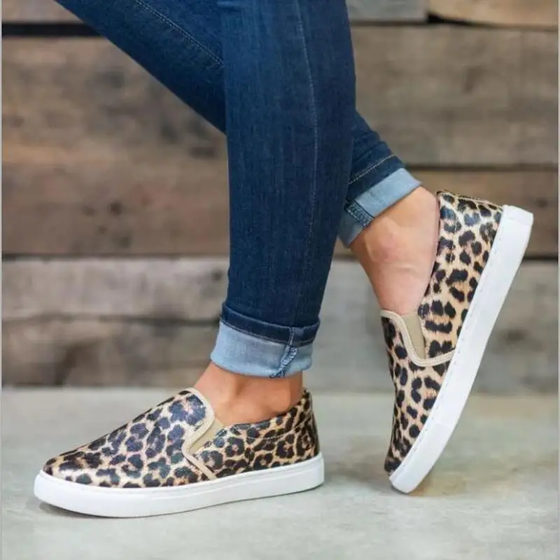 Женская обувь на плоской подошве Повседневная без шнуровки Мягкая дышащая из