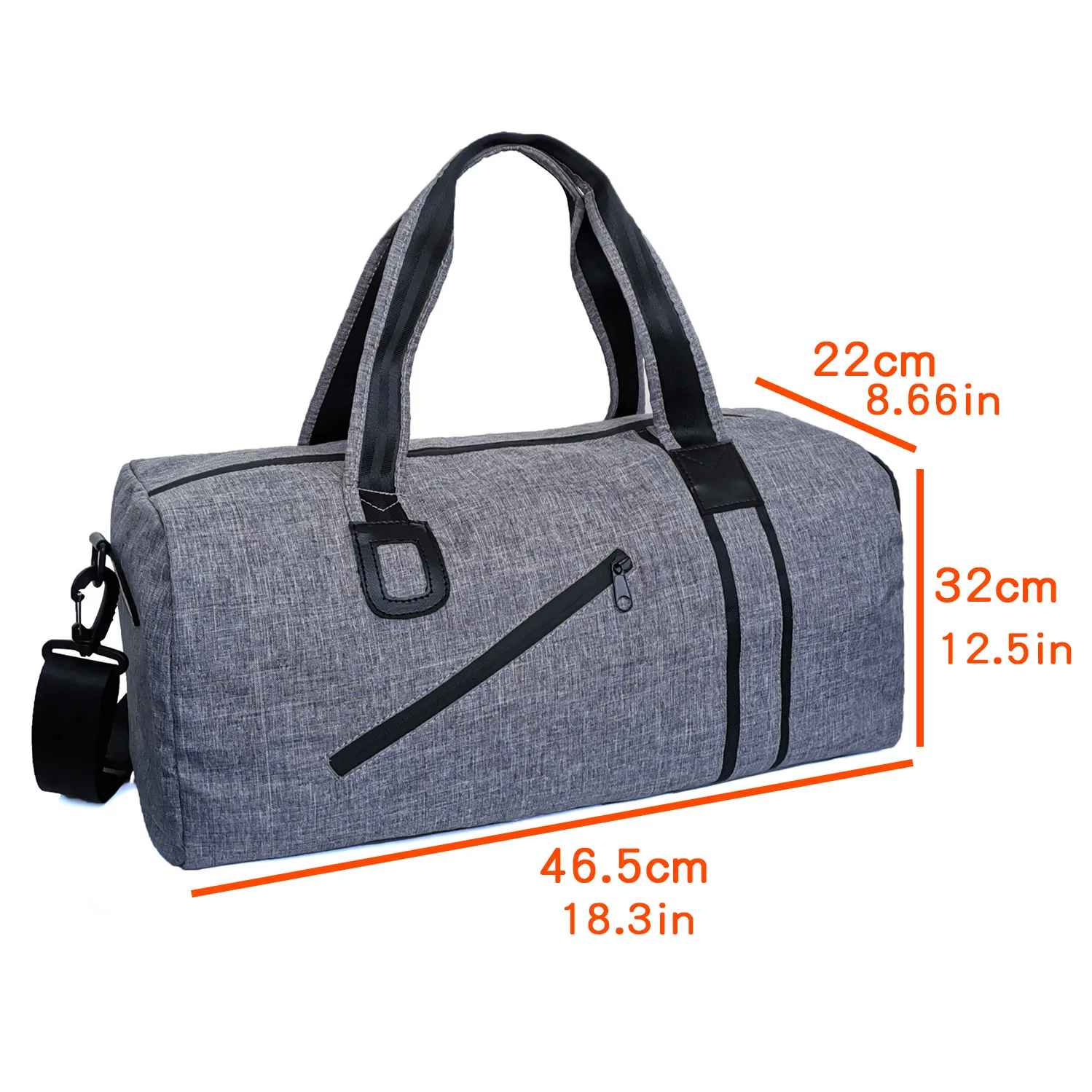 

Traveling one-shoulder portable travel bag, cylinder sports bag, duffel bag, travel bag, fitness bag