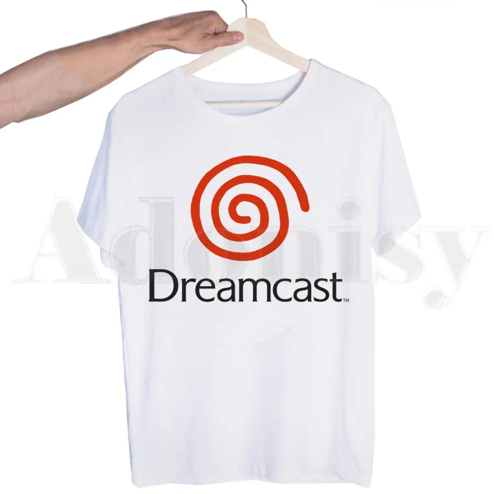 

Dreamcast Tribute Swirl Harajuku Men T Shirt Print Tees T-shirt Male Tops Hip Hop Casual Funny T Shirt