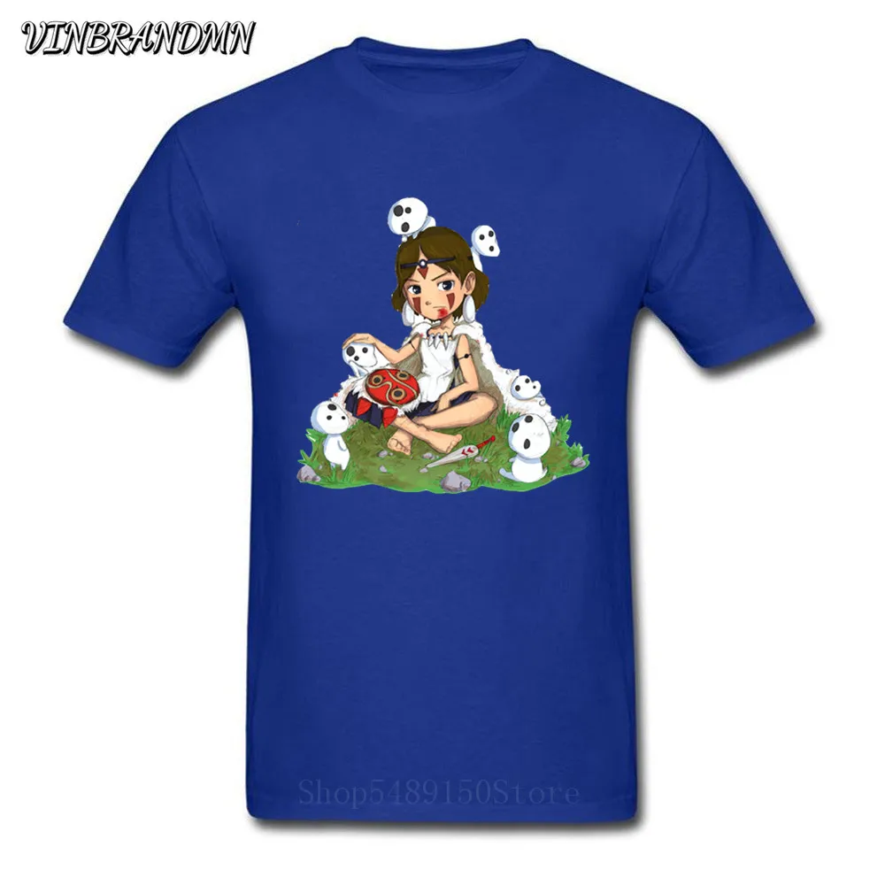 Футболка мужская классическая забавная принцесса мононоке и комалес топ в