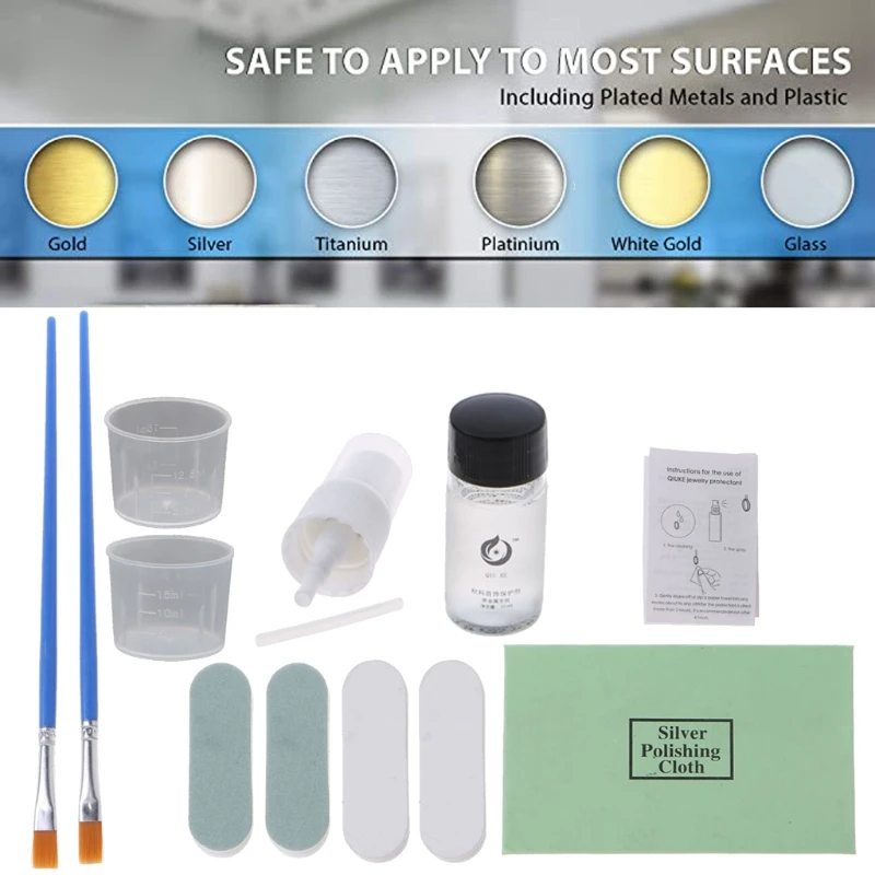 

Anti-Tarnish Clear Protective Nano Coating Jewelry Cleaner Polish-on Sealer for for for Allergies and Sensitive Skin