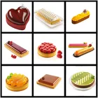 Форма для выпечки SHENHONG, для пирога, десертная форма, силиконовая форма для торта, для выпечки муссов украшения тарталетки