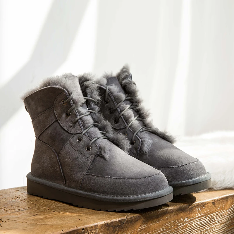 Женские зимние ботинки коллекция 2019 года на овечьем меху новые женские Ботинки