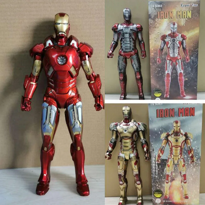 Marvel Мстители Железный человек MK 7 ПВХ фигурка модель игрушки 12 &quot30 см|Игровые