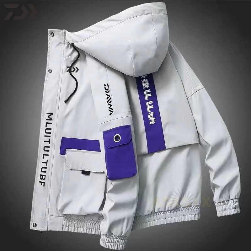 

2021 New Men Gamakatsu Jacket Spring Autumn Hoodies Jackets Breathable Daiwa Mens Casual Hoodie Jacket for Men Fishing Clothing
